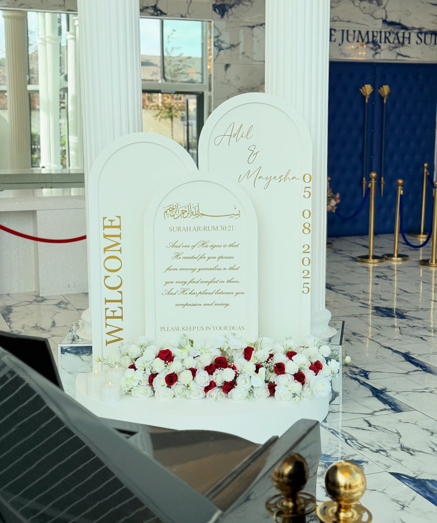 Pillar Welcome Sign Hire