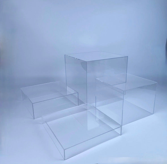 Clear Acrylic Plinth Hire