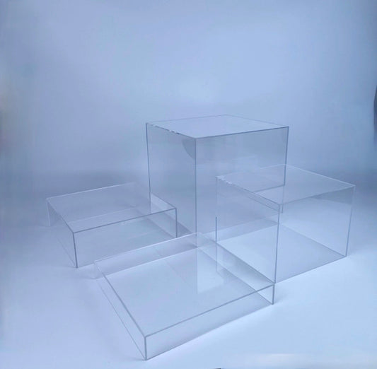Clear Acrylic Plinth Hire