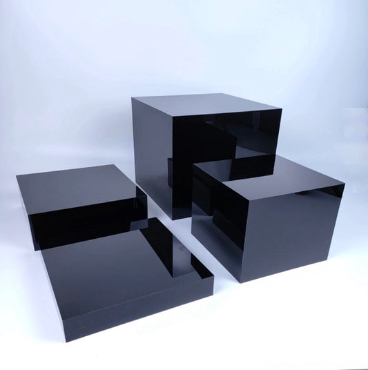 Black Acrylic Plinth Hire