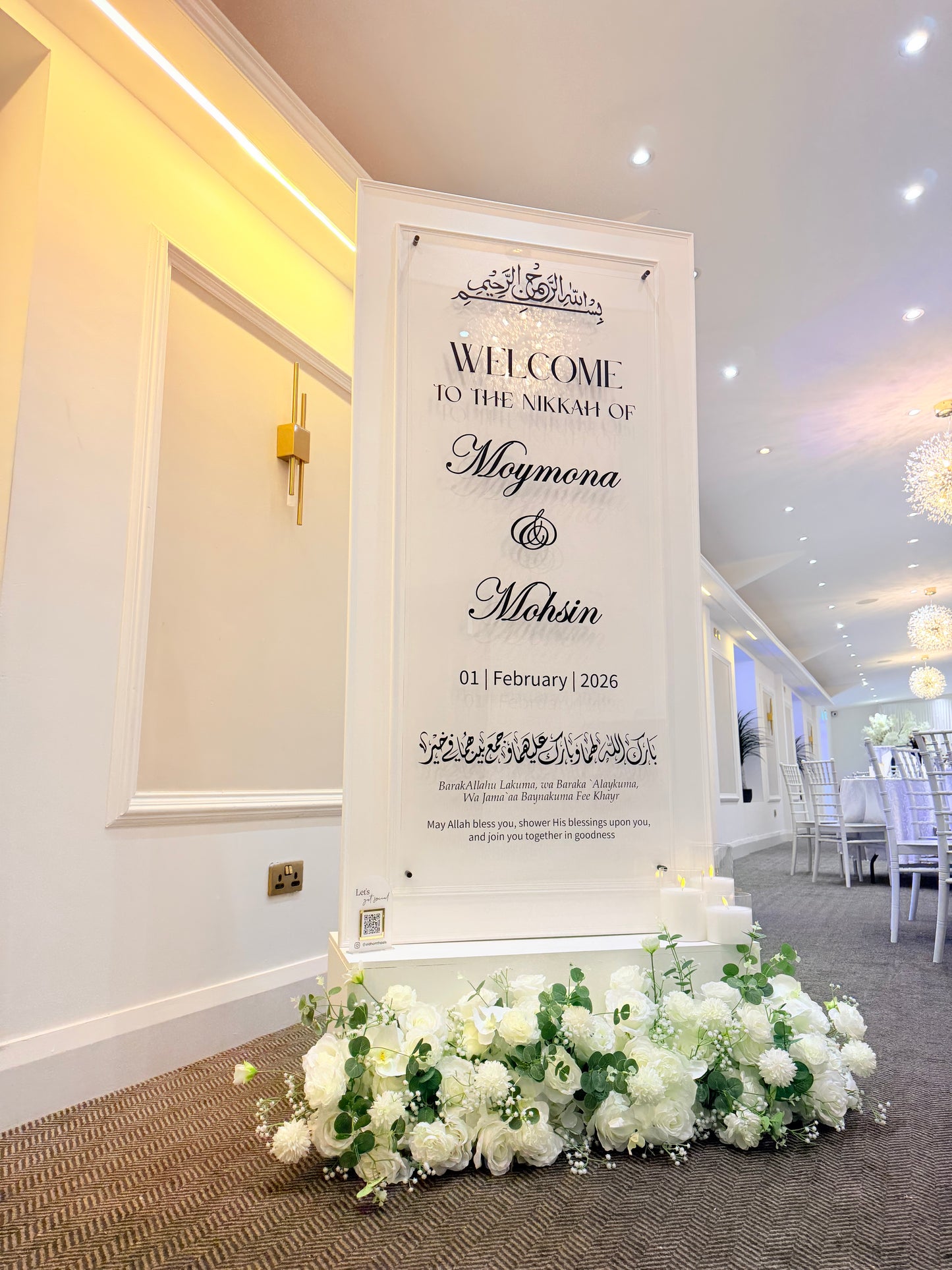 Plaque Welcome Sign Hire