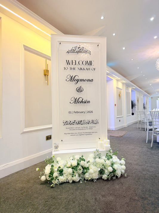 Plaque Welcome Sign Hire