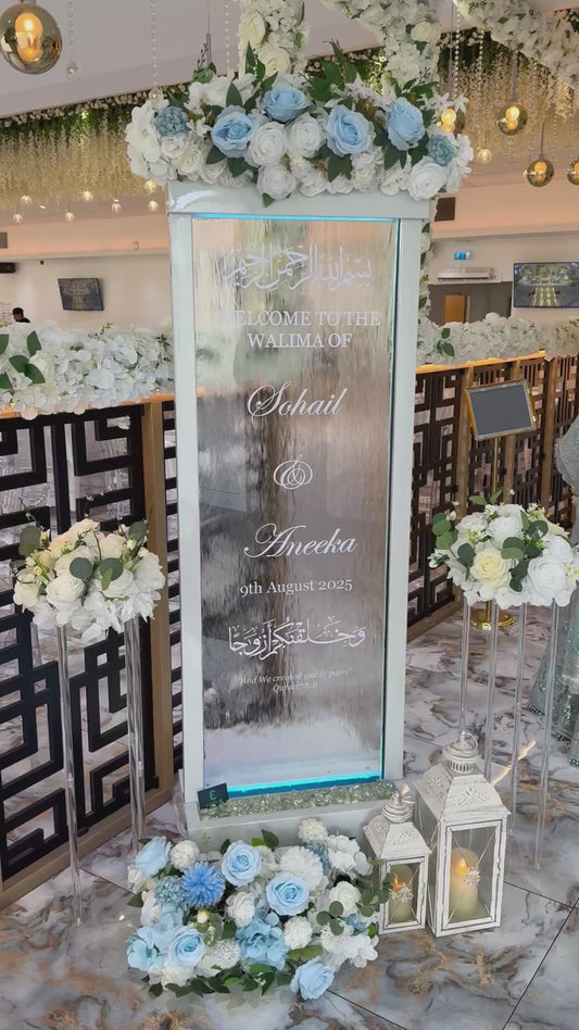 Waterfall Welcome Sign Hire